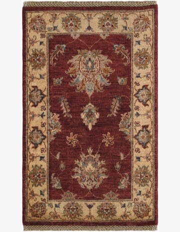 1' 11 x 3' 2 Hand Knotted Ziegler Rug