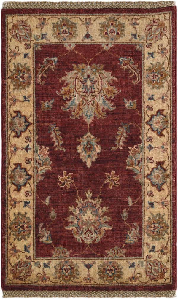 1' 11 x 3' 2 Hand Knotted Ziegler Rug