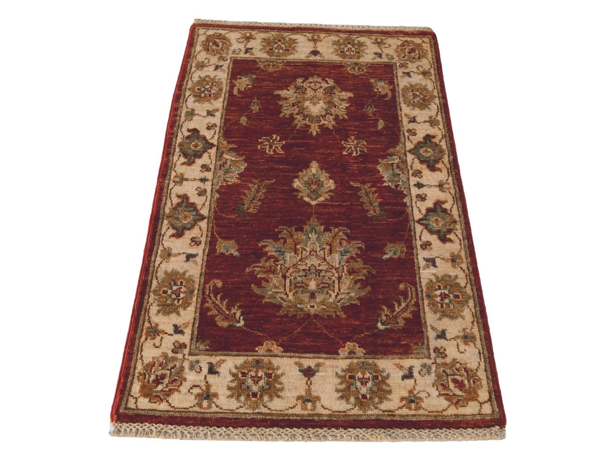 60cm x 105cm Hand Knotted Ziegler Rug