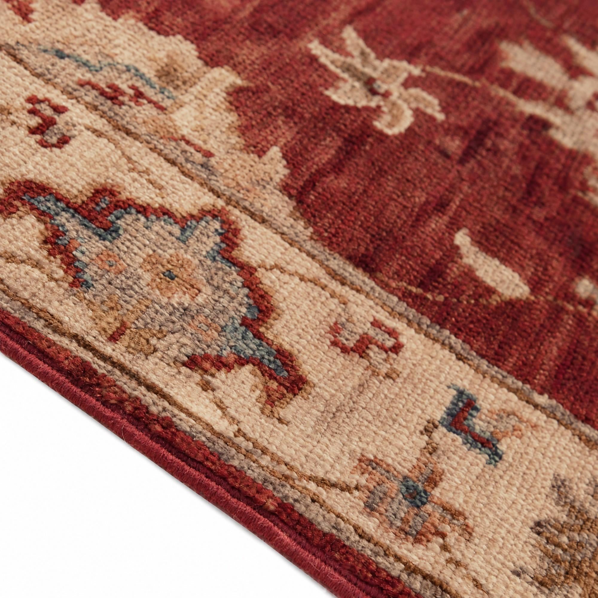 60cm x 105cm Hand Knotted Ziegler Rug