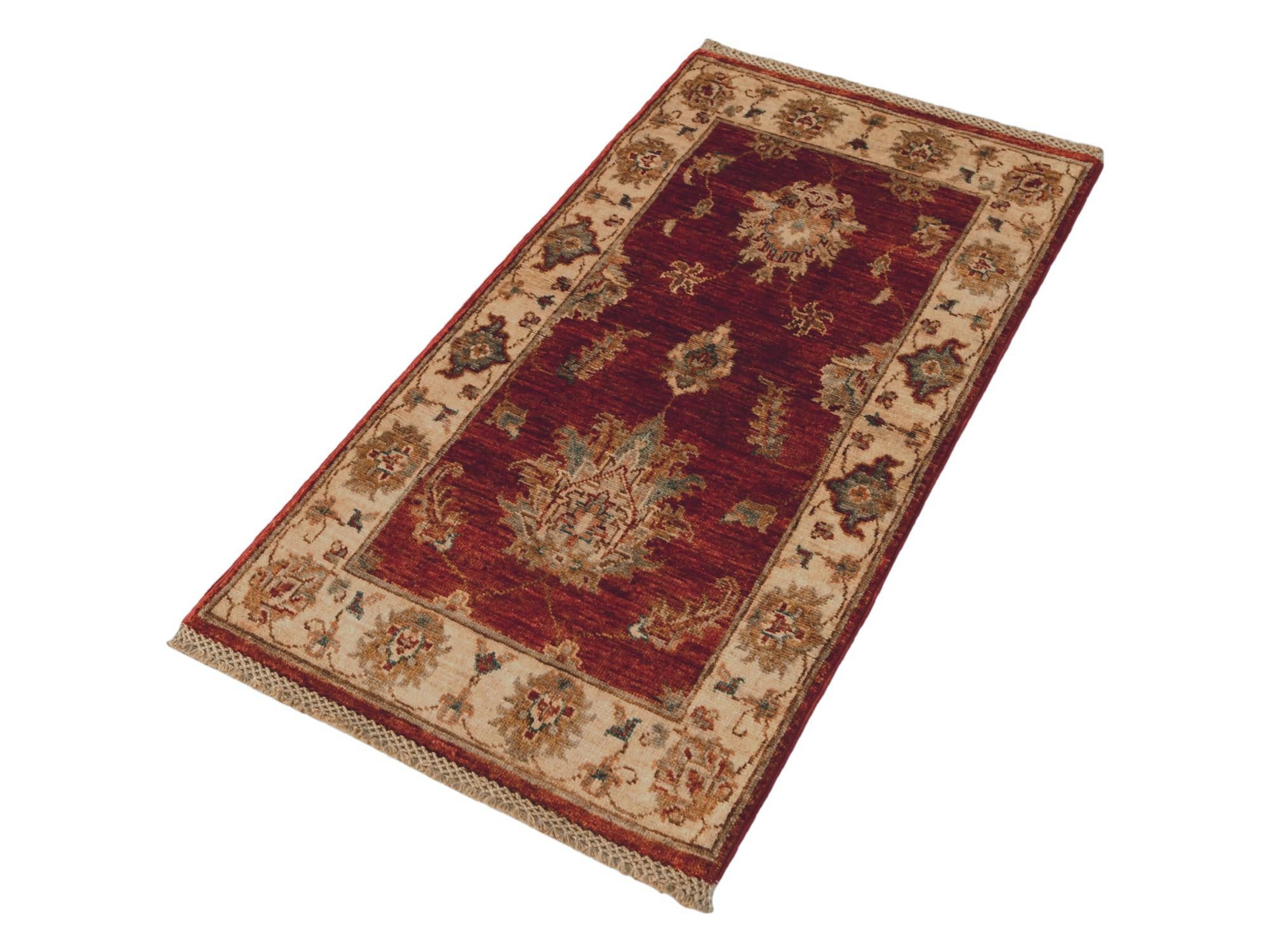 60cm x 105cm Hand Knotted Ziegler Rug