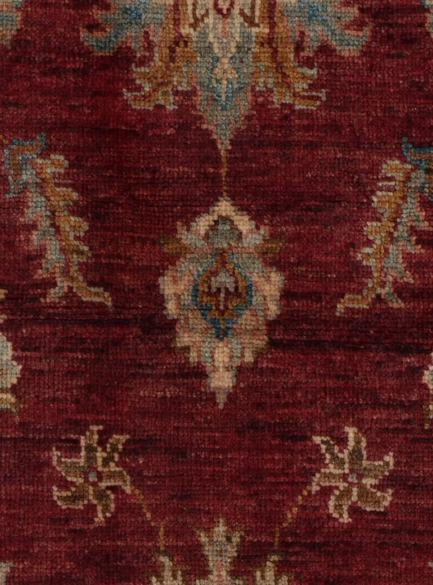 1' 11 x 3' 6 Hand Knotted Ziegler Rug