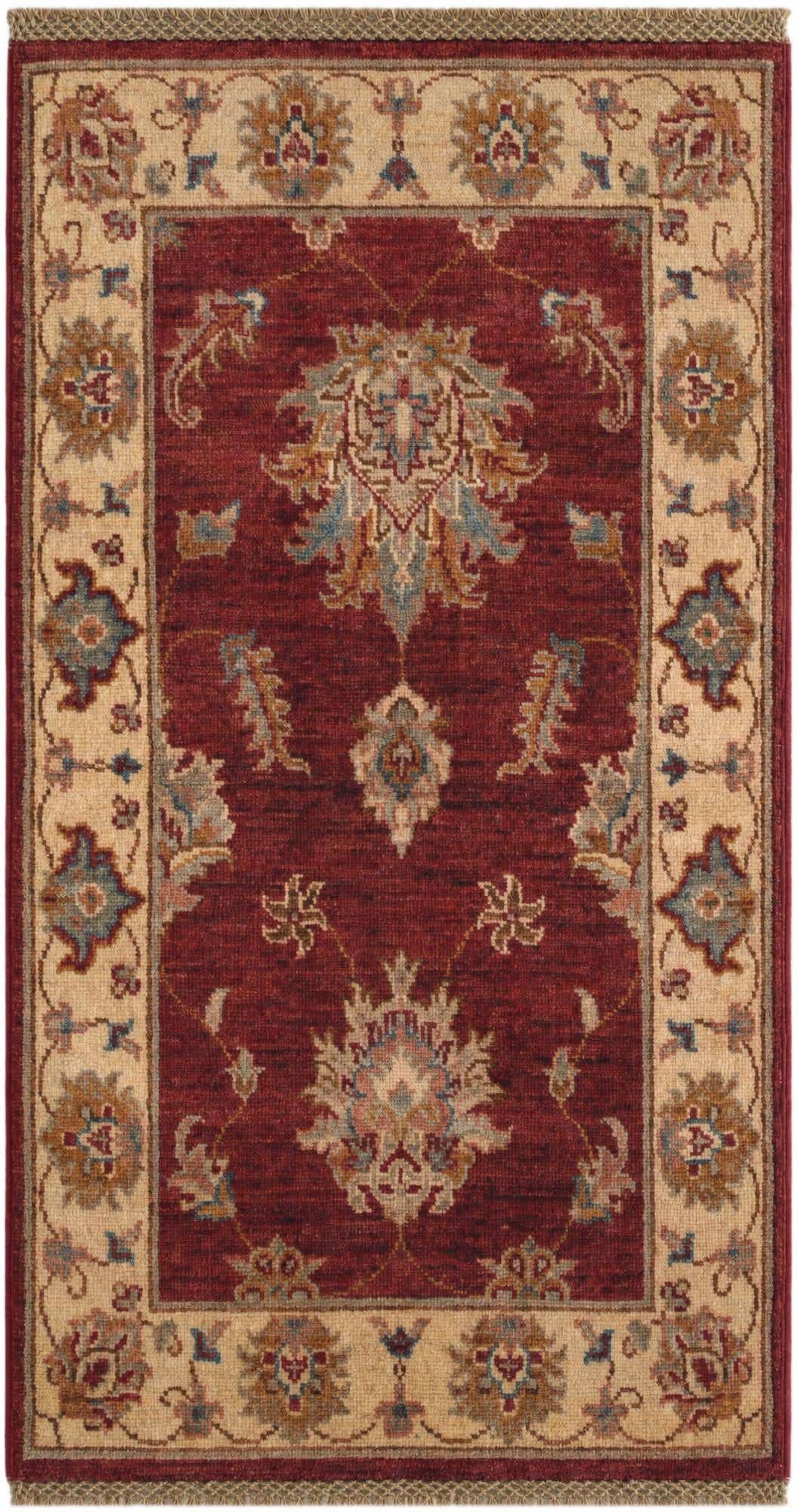 1' 11 x 3' 6 Hand Knotted Ziegler Rug