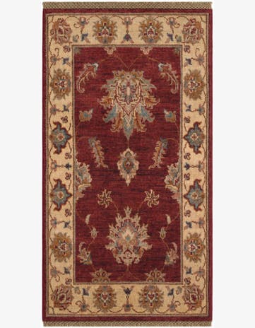 1' 11 x 3' 6 Hand Knotted Ziegler Rug