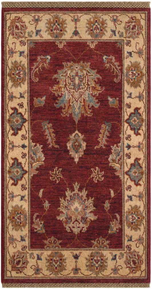 1' 11 x 3' 6 Hand Knotted Ziegler Rug