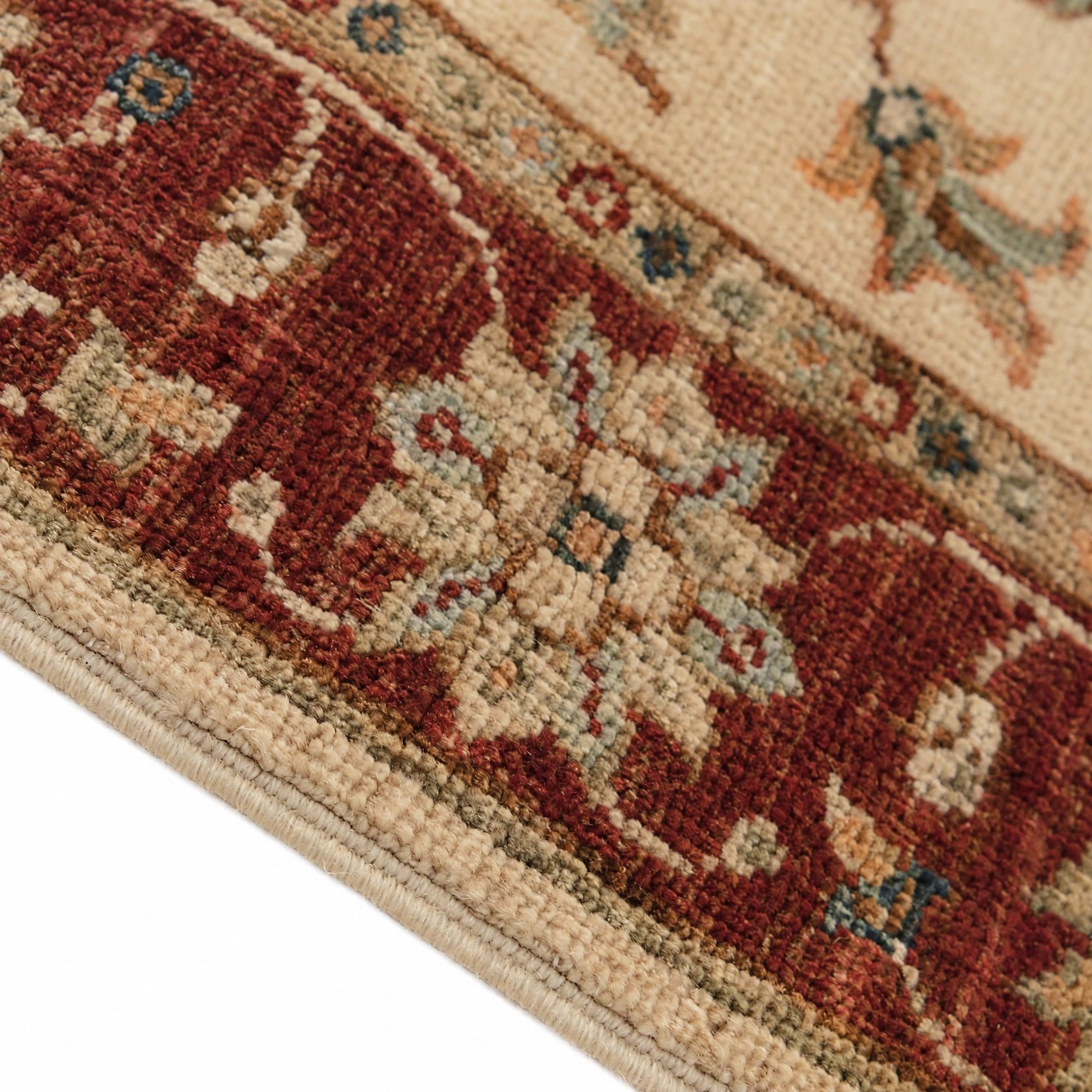 60cm x 85cm Hand Knotted Ziegler Rug