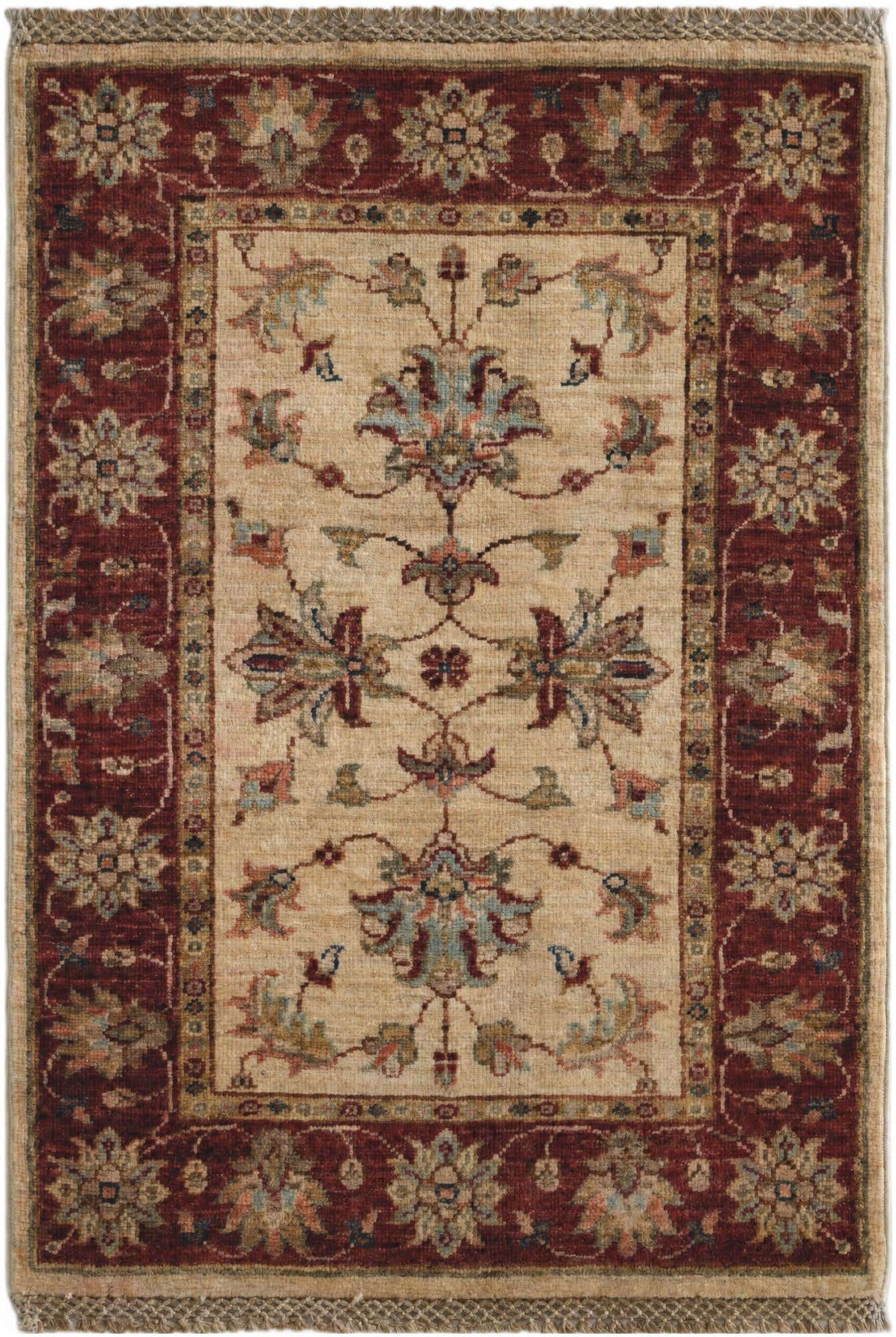 2' x 2' 9 Hand Knotted Ziegler Rug