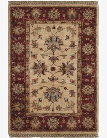 2' x 2' 9 Hand Knotted Ziegler Rug