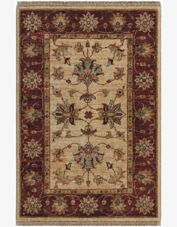 2' x 3' Hand Knotted Ziegler Rug
