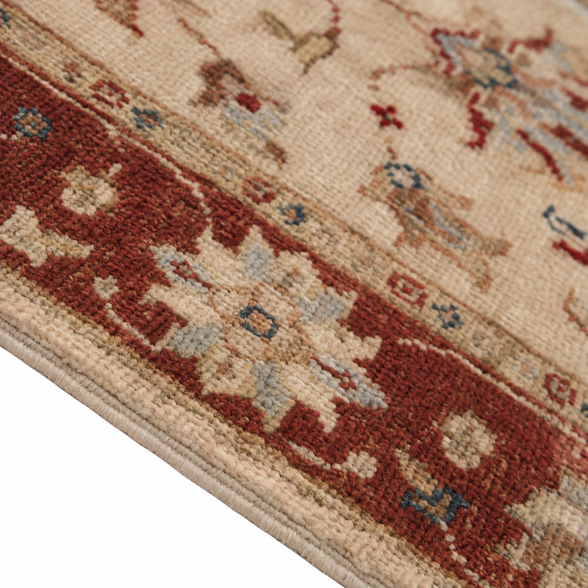 60cm x 90cm Hand Knotted Ziegler Rug