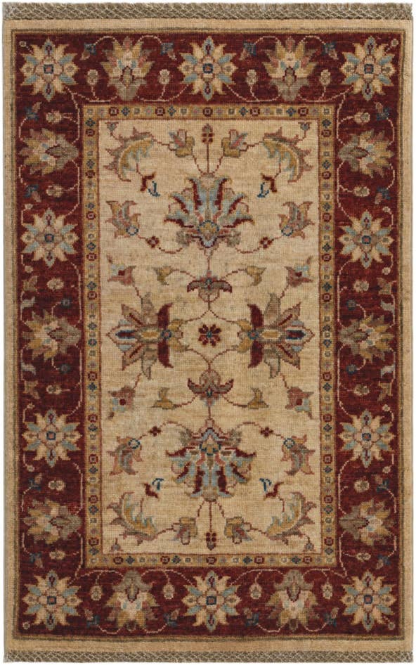 Detail image of 60cm x 90cm anudado a mano Ziegler Alfombra