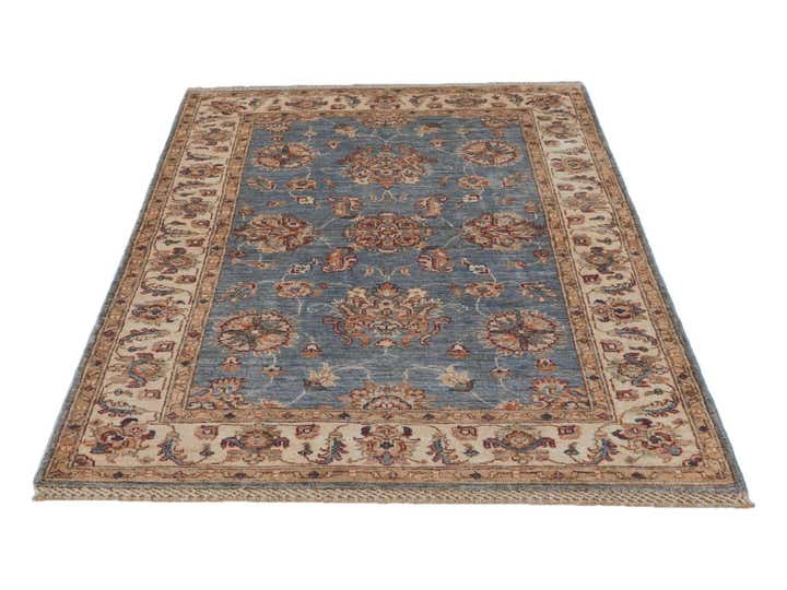3' 4 x 4' 11 Hand Knotted Ziegler Rug