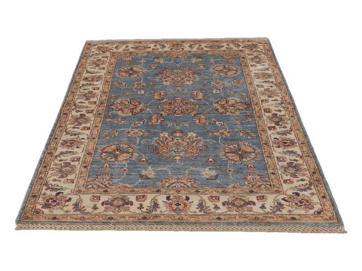 Detail image of 3' 4 x 4' 11 Hand Knotted Ziegler Rug