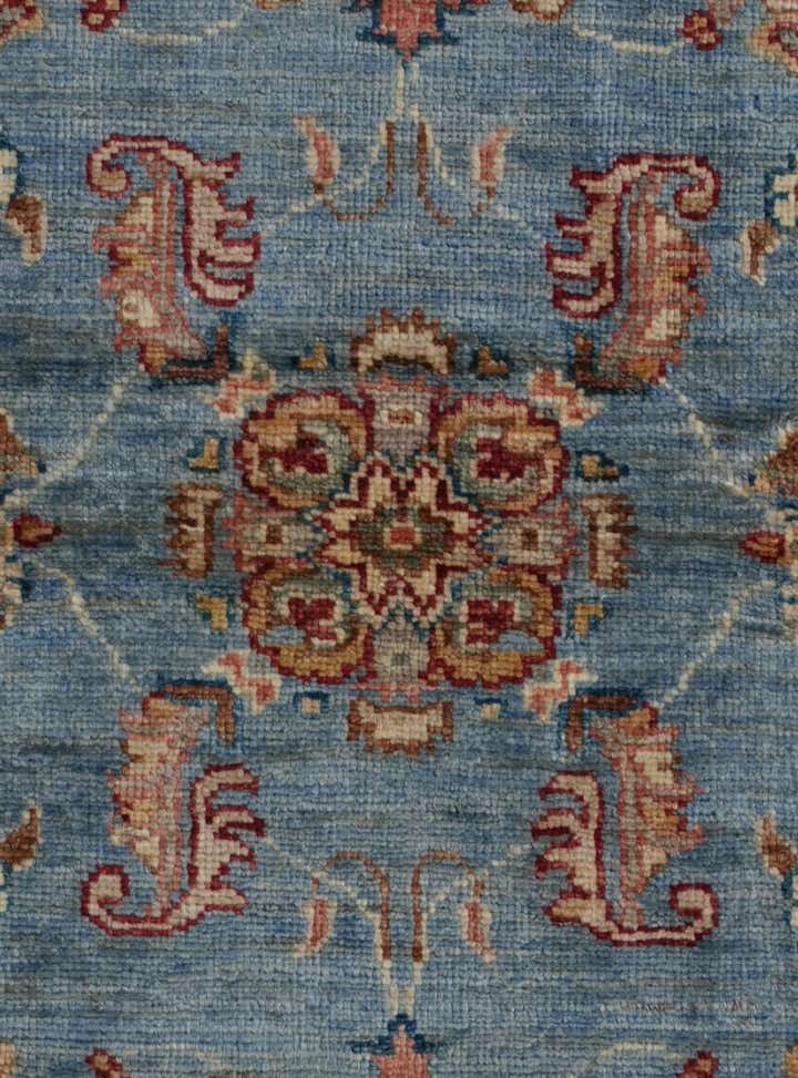 3' 4 x 4' 11 Hand Knotted Ziegler Rug