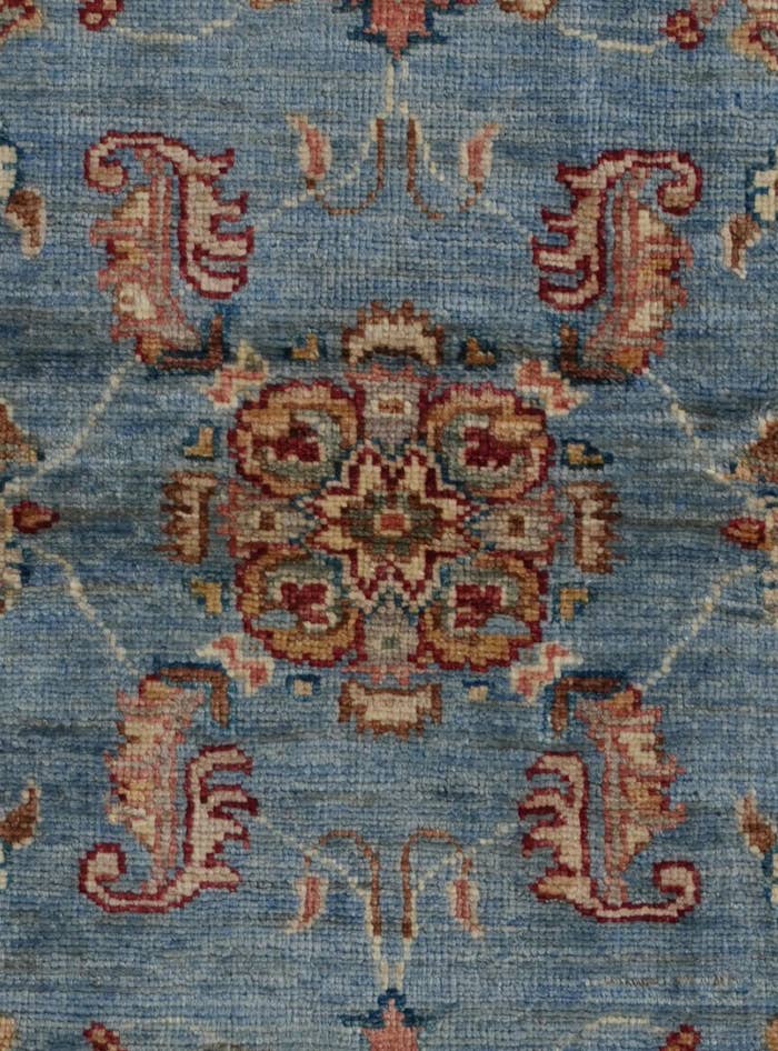 Detail image of 3' 4 x 4' 11 Hand Knotted Ziegler Rug