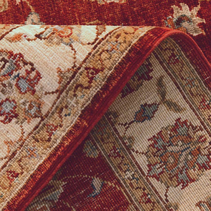 Detail image of 3' 5 x 5' Hand Knotted Ziegler Rug