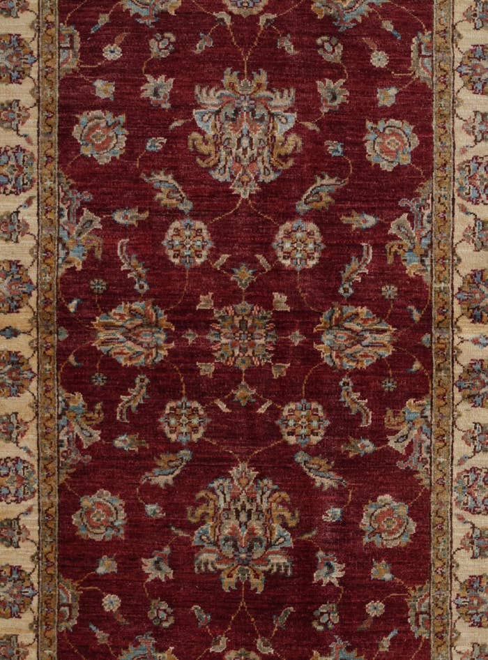 Detail image of 3' 5 x 5' Hand Knotted Ziegler Rug