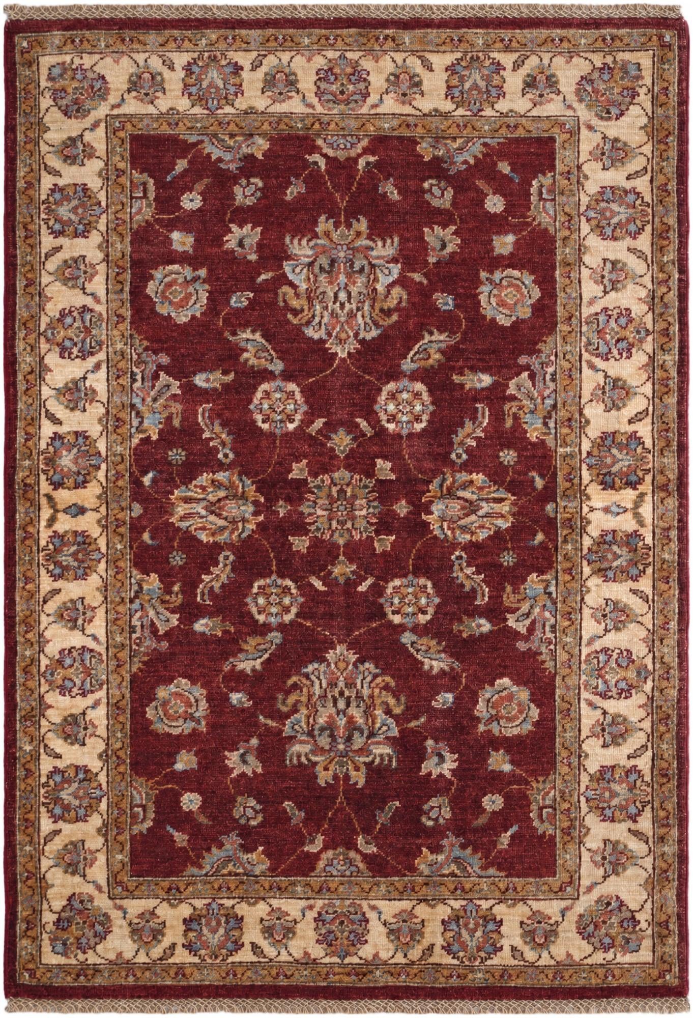 3' 5 x 5' Hand Knotted Ziegler Rug