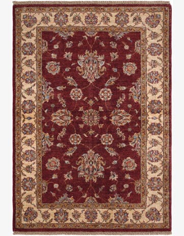 3' 5 x 5' Hand Knotted Ziegler Rug