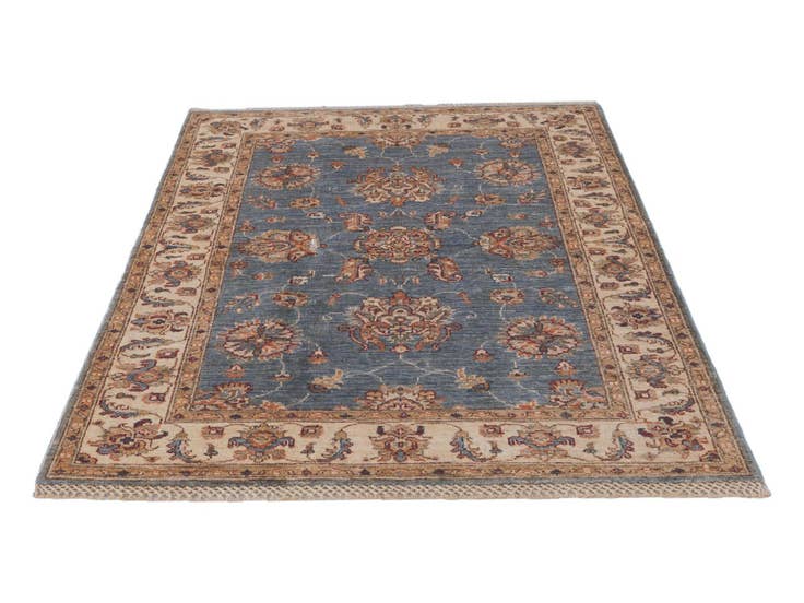 Detail image of 3' 6 x 4' 10 Hand Knotted Ziegler Rug