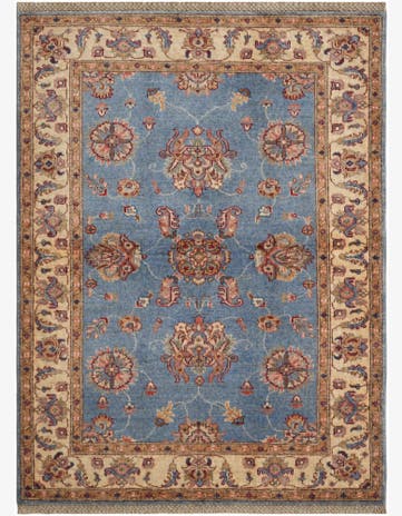 3' 6 x 4' 10 Hand Knotted Ziegler Rug
