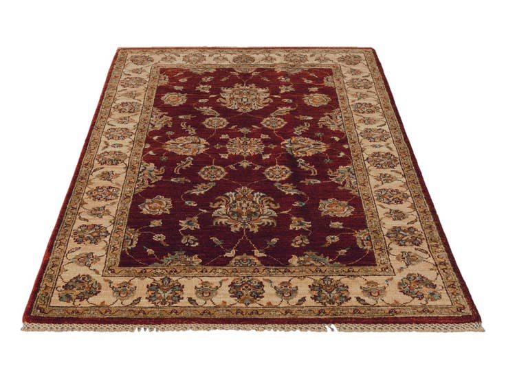 Detail image of 3' 4 x 4' 11 Hand Knotted Ziegler Rug