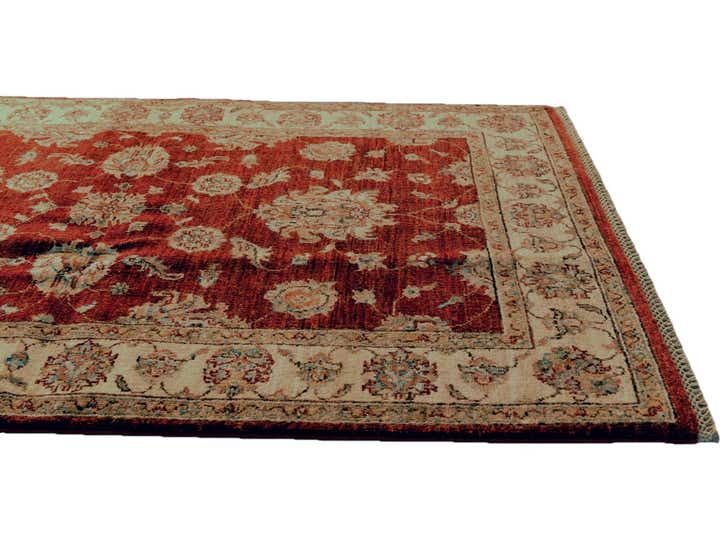 3' 4 x 4' 11 Hand Knotted Ziegler Rug