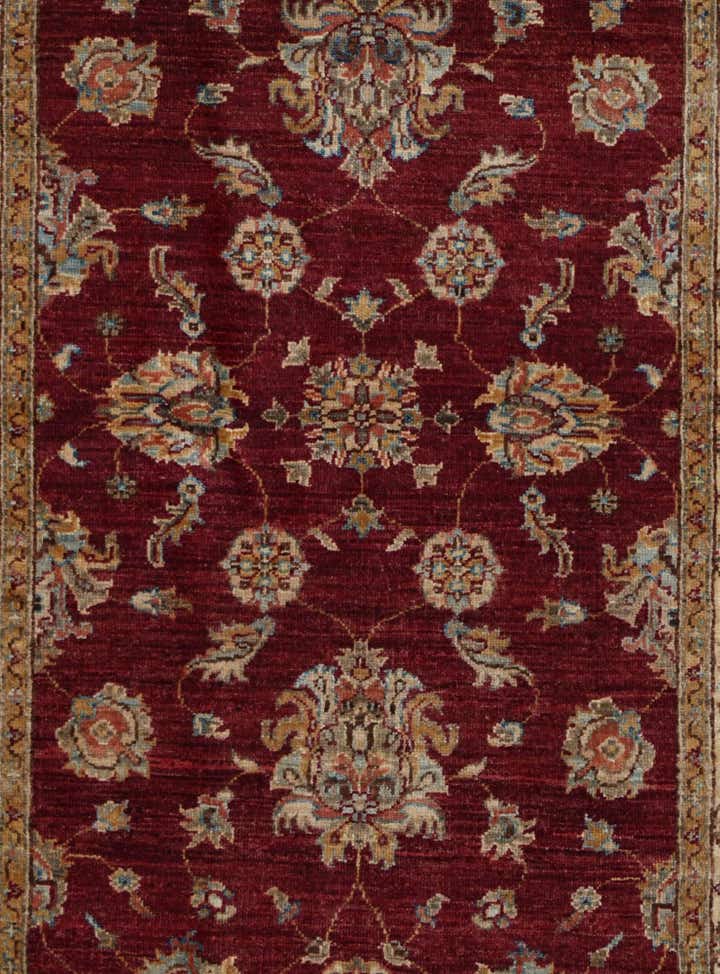 3' 4 x 4' 11 Hand Knotted Ziegler Rug