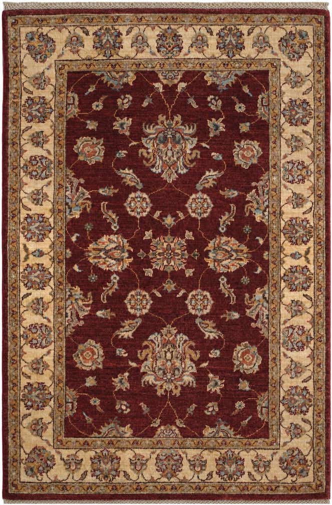 3' 4 x 4' 11 Hand Knotted Ziegler Rug