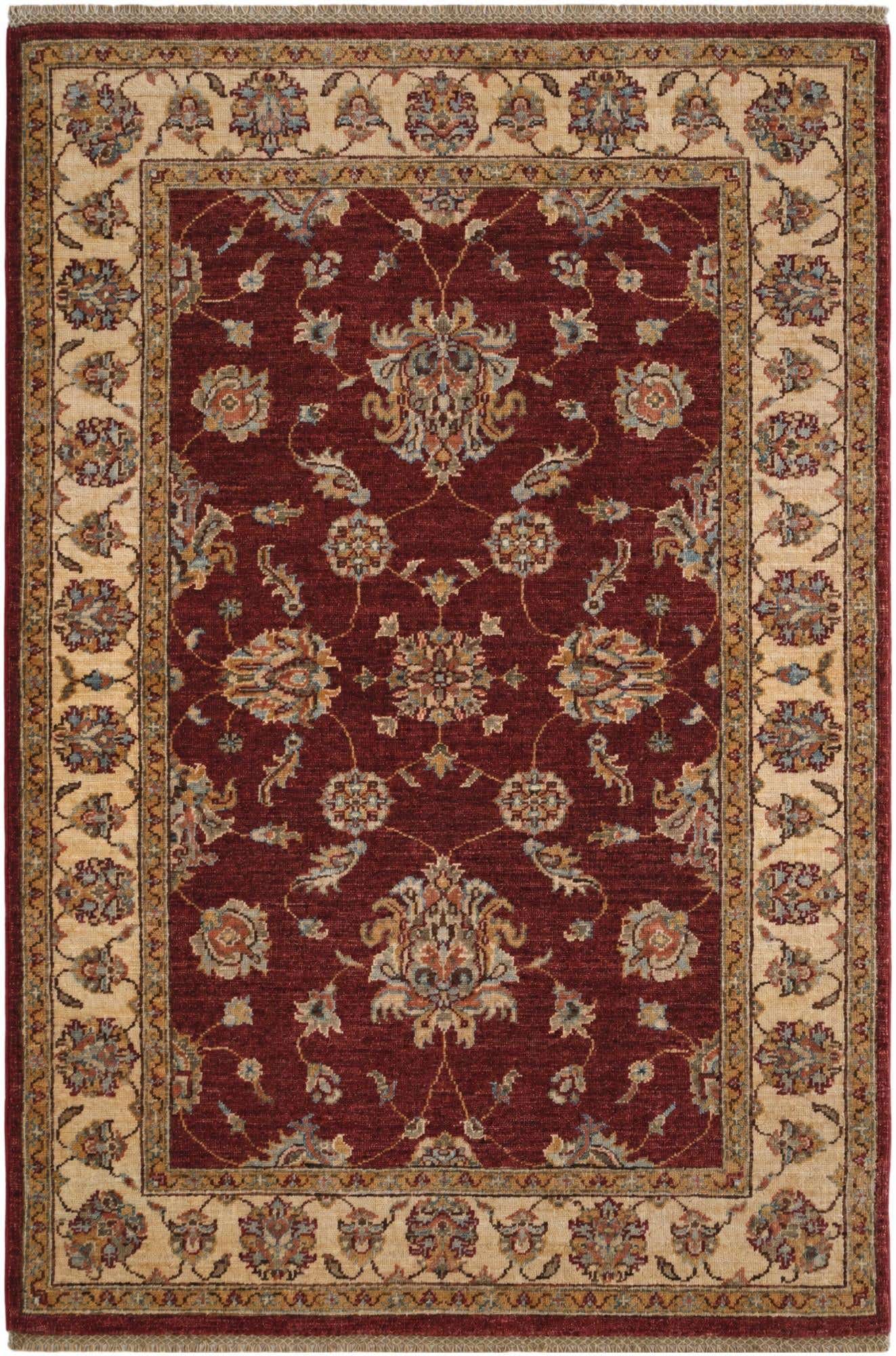 3' 4 x 5' Hand Knotted Ziegler Rug