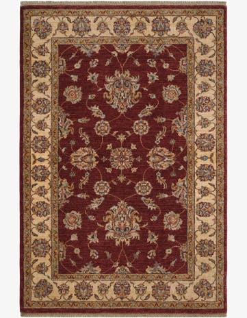 3' 4 x 5' Hand Knotted Ziegler Rug