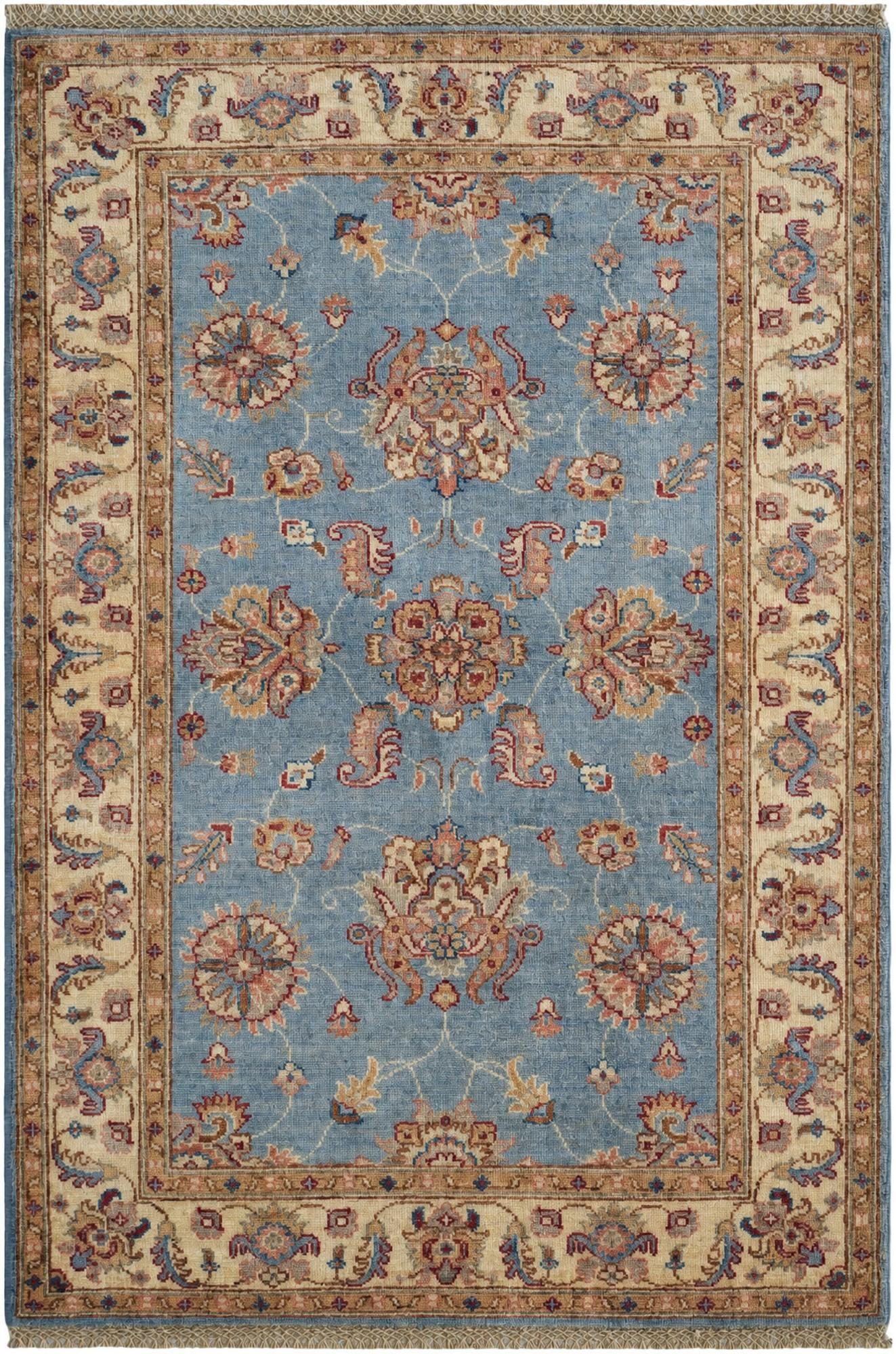 3' 4 x 5' Hand Knotted Ziegler Rug