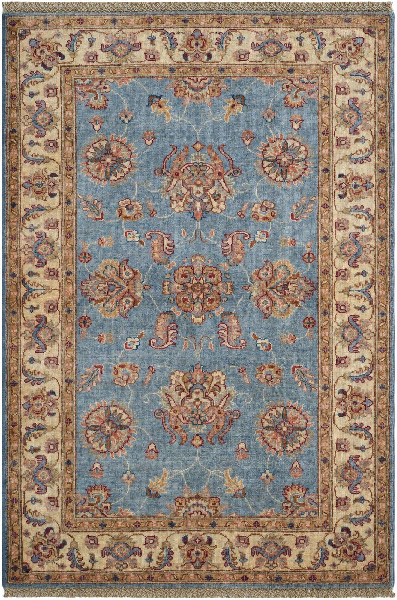 3' 4 x 5' Hand Knotted Ziegler Rug