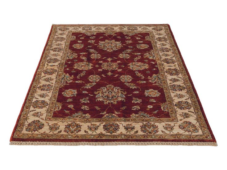 Detail image of 3' 4 x 4' 11 Hand Knotted Ziegler Rug