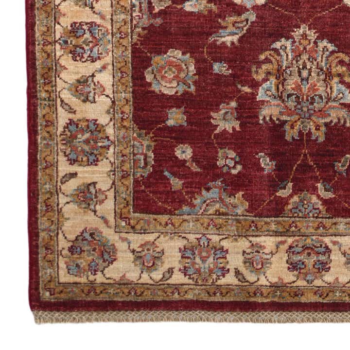 3' 4 x 4' 11 Hand Knotted Ziegler Rug