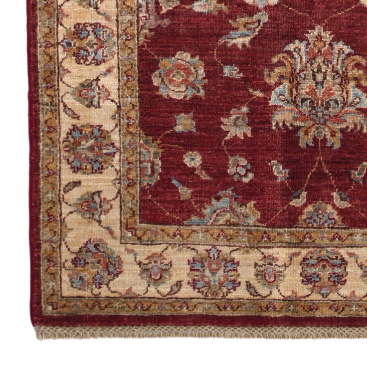 Detail image of 3' 4 x 4' 11 Hand Knotted Ziegler Rug