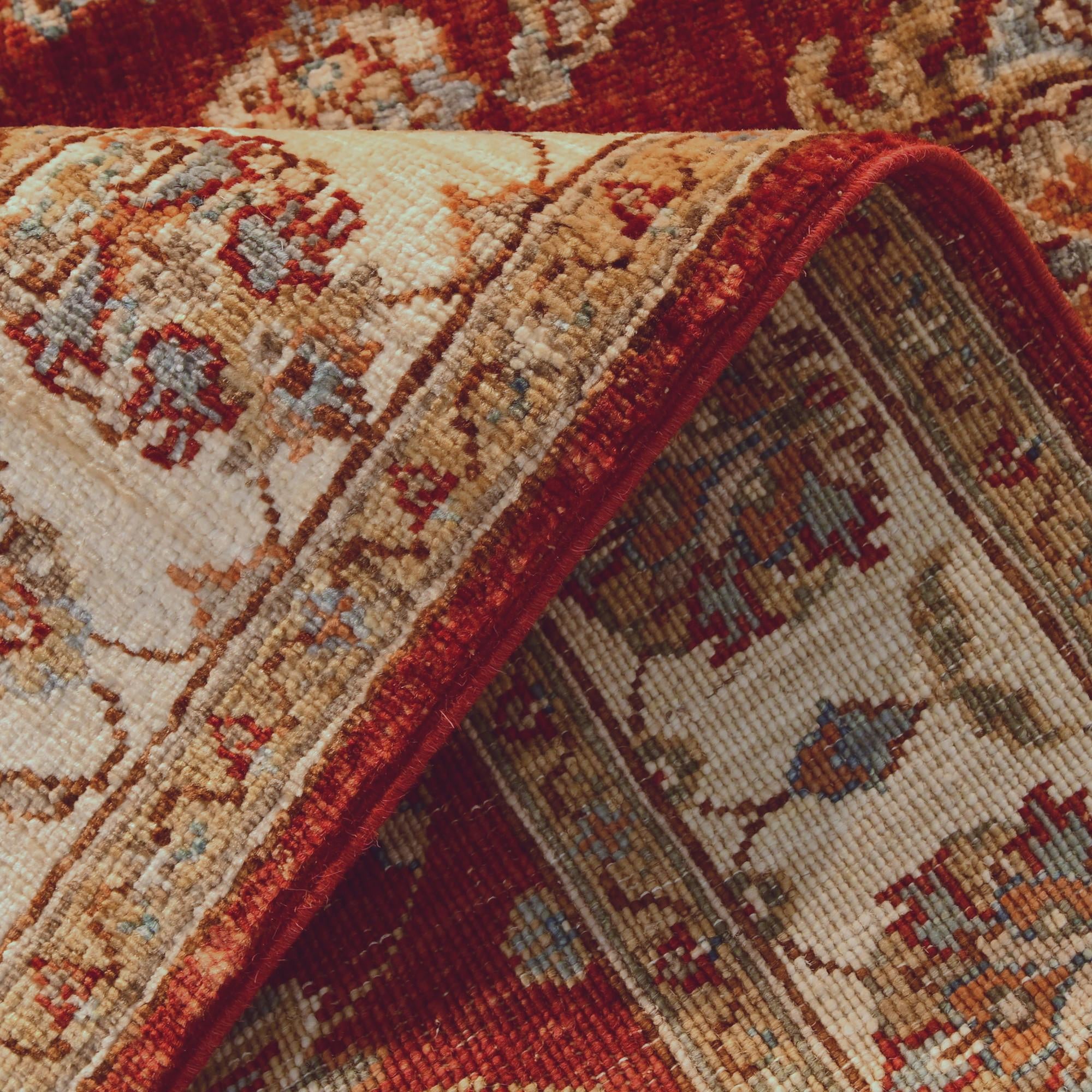 3' 4 x 4' 11 Hand Knotted Ziegler Rug
