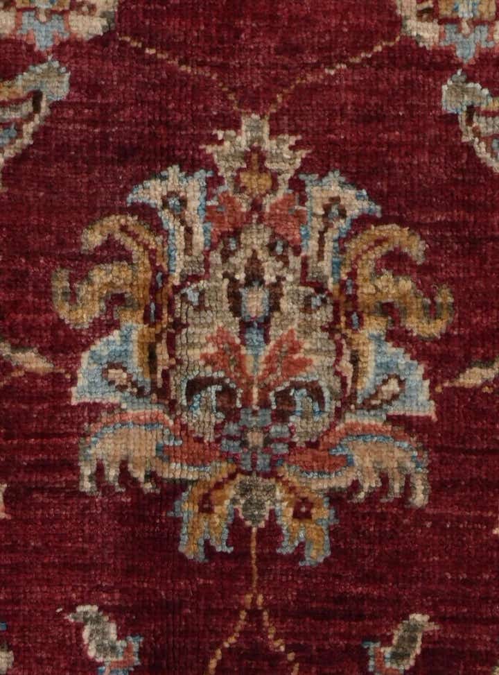 3' 4 x 4' 11 Hand Knotted Ziegler Rug
