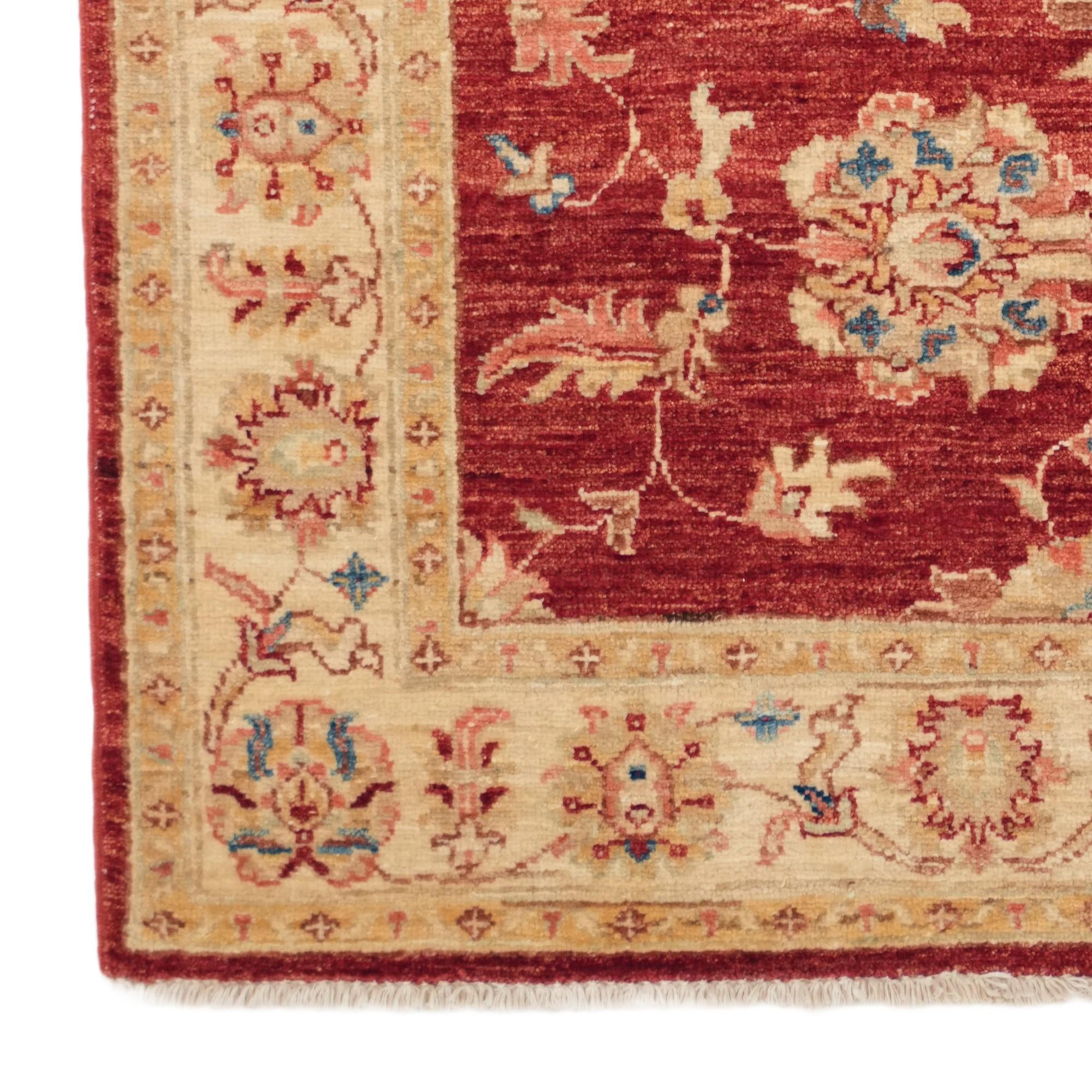 90cm x 145cm Hand Knotted Ziegler Rug