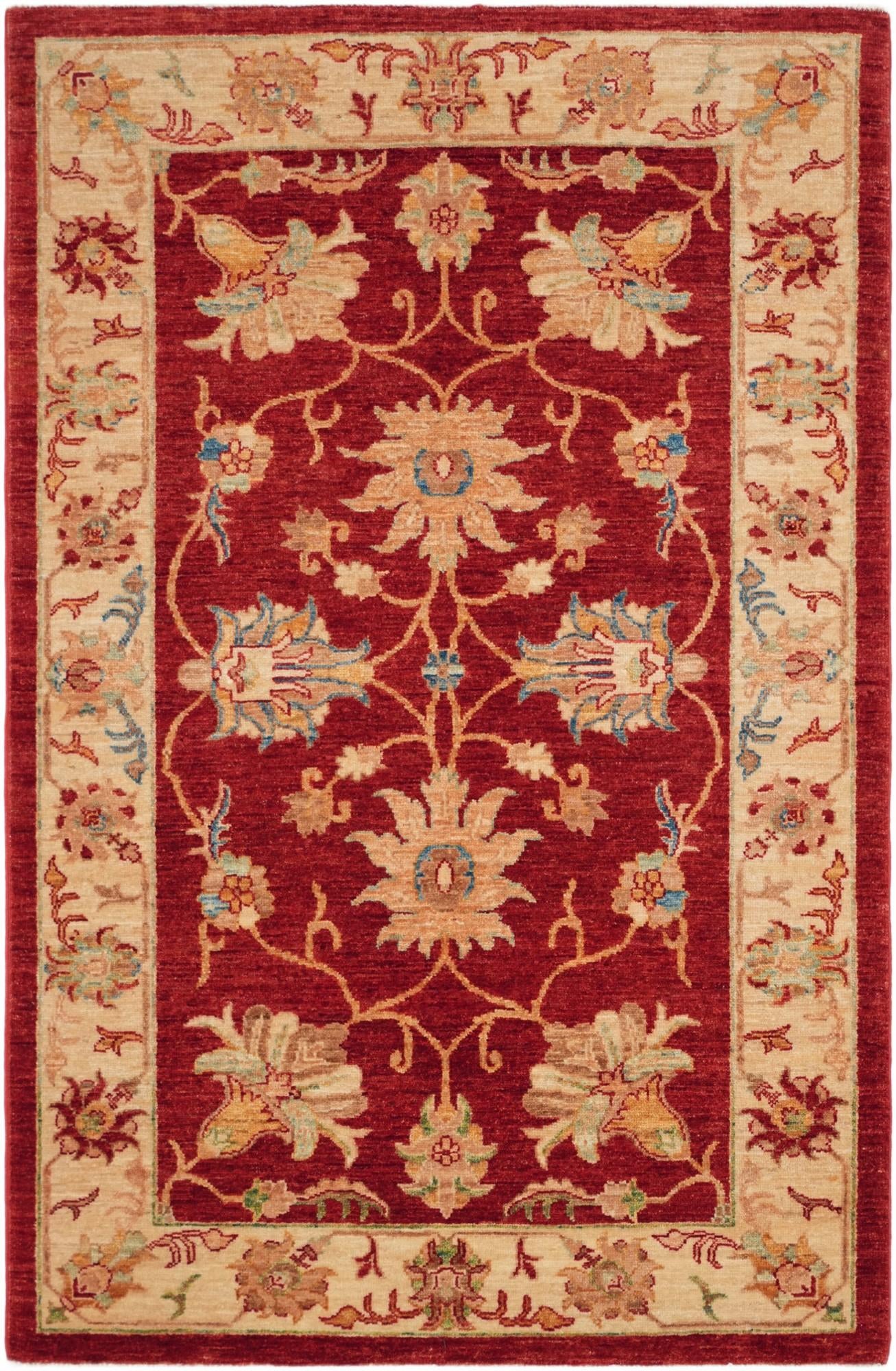 3' 5 x 5' 2 Hand Knotted Ziegler Rug