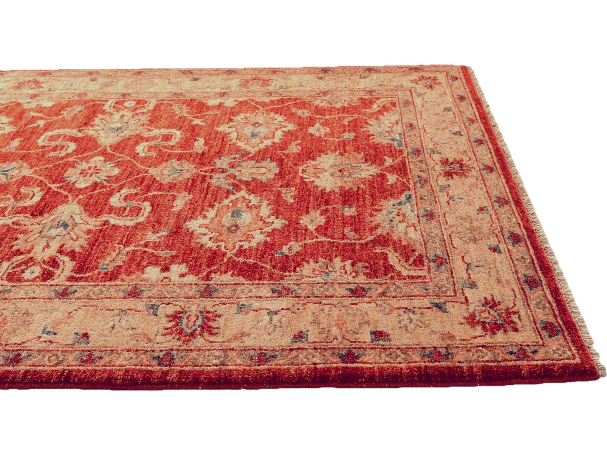 3' 5 x 4' 11 Hand Knotted Ziegler Rug