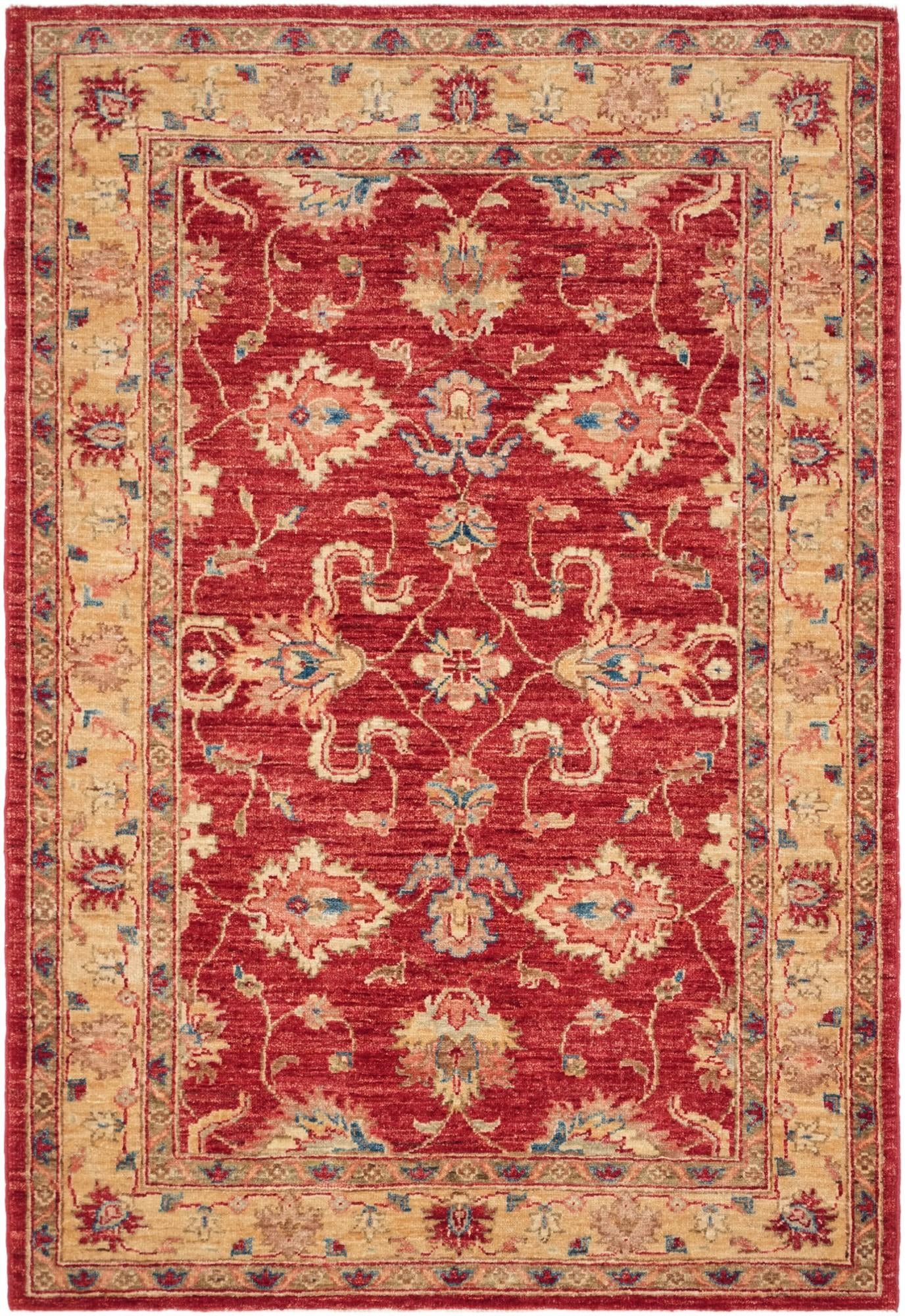 3' 5 x 4' 11 Hand Knotted Ziegler Rug