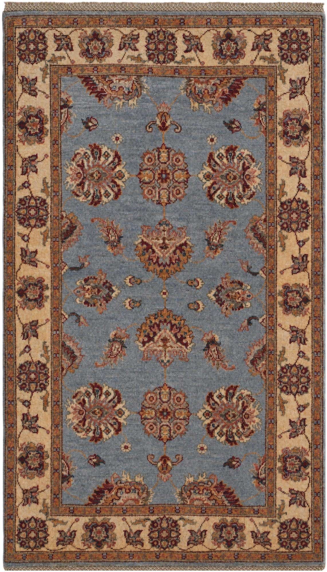 3' 1 x 5' 3 Hand Knotted Ziegler Rug