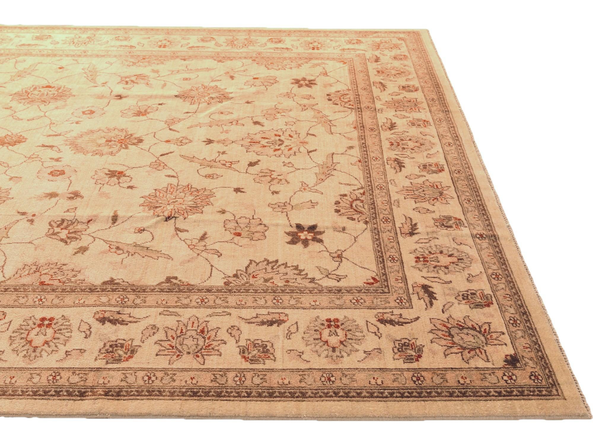 8' 2 x 10' 3 Hand Knotted Ziegler Rug