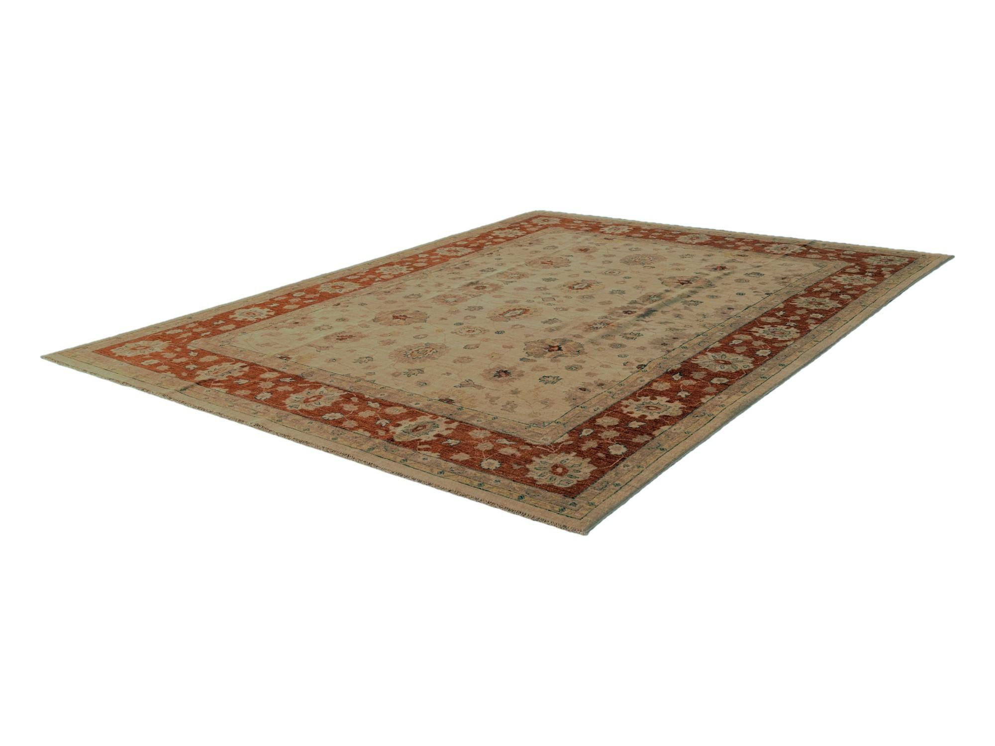 8' 1 x 10' 4 Hand Knotted Ziegler Rug