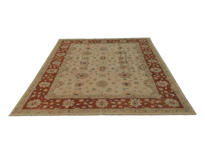 8' 1 x 10' 4 Hand Knotted Ziegler Rug