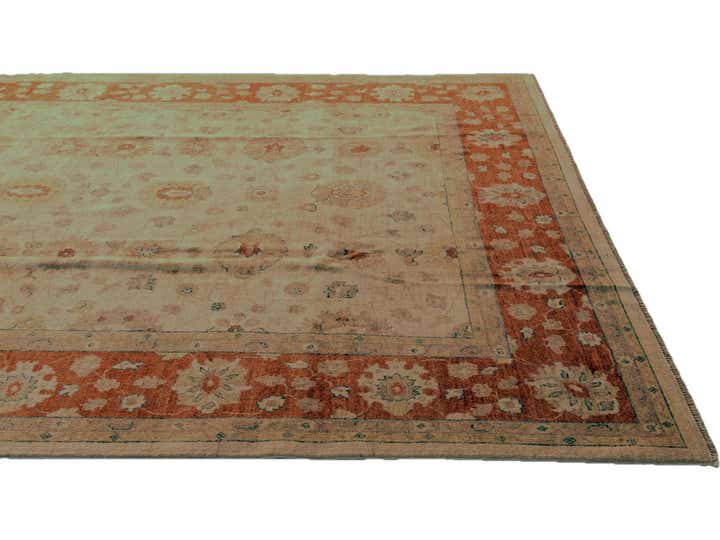 8' 1 x 10' 4 Hand Knotted Ziegler Rug