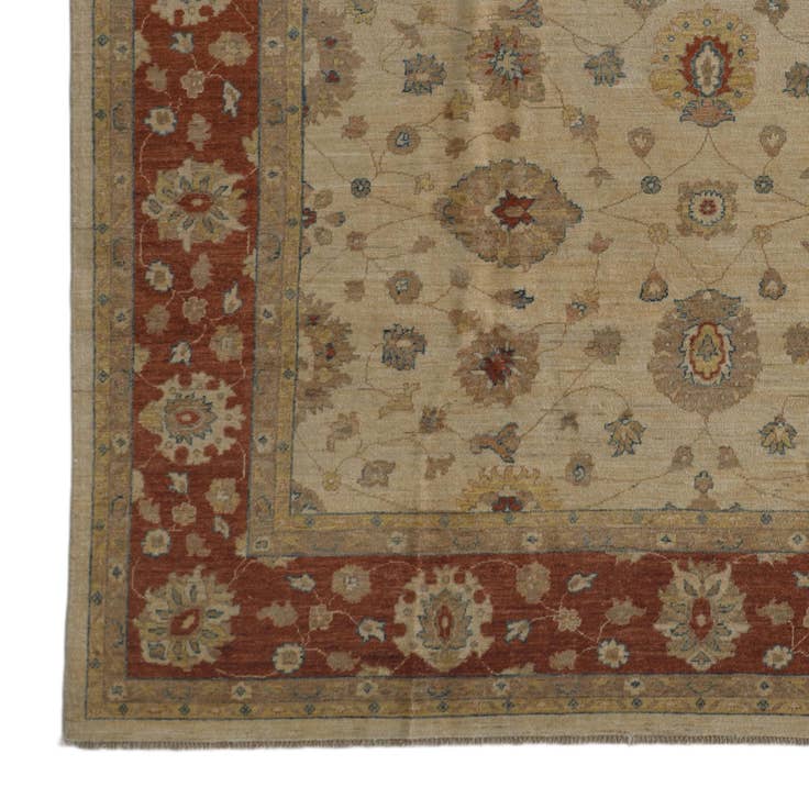 Detail image of 8' 1 x 10' 4 Hand Knotted Ziegler Rug