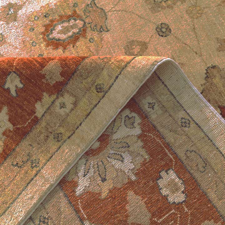 8' 1 x 10' 4 Hand Knotted Ziegler Rug