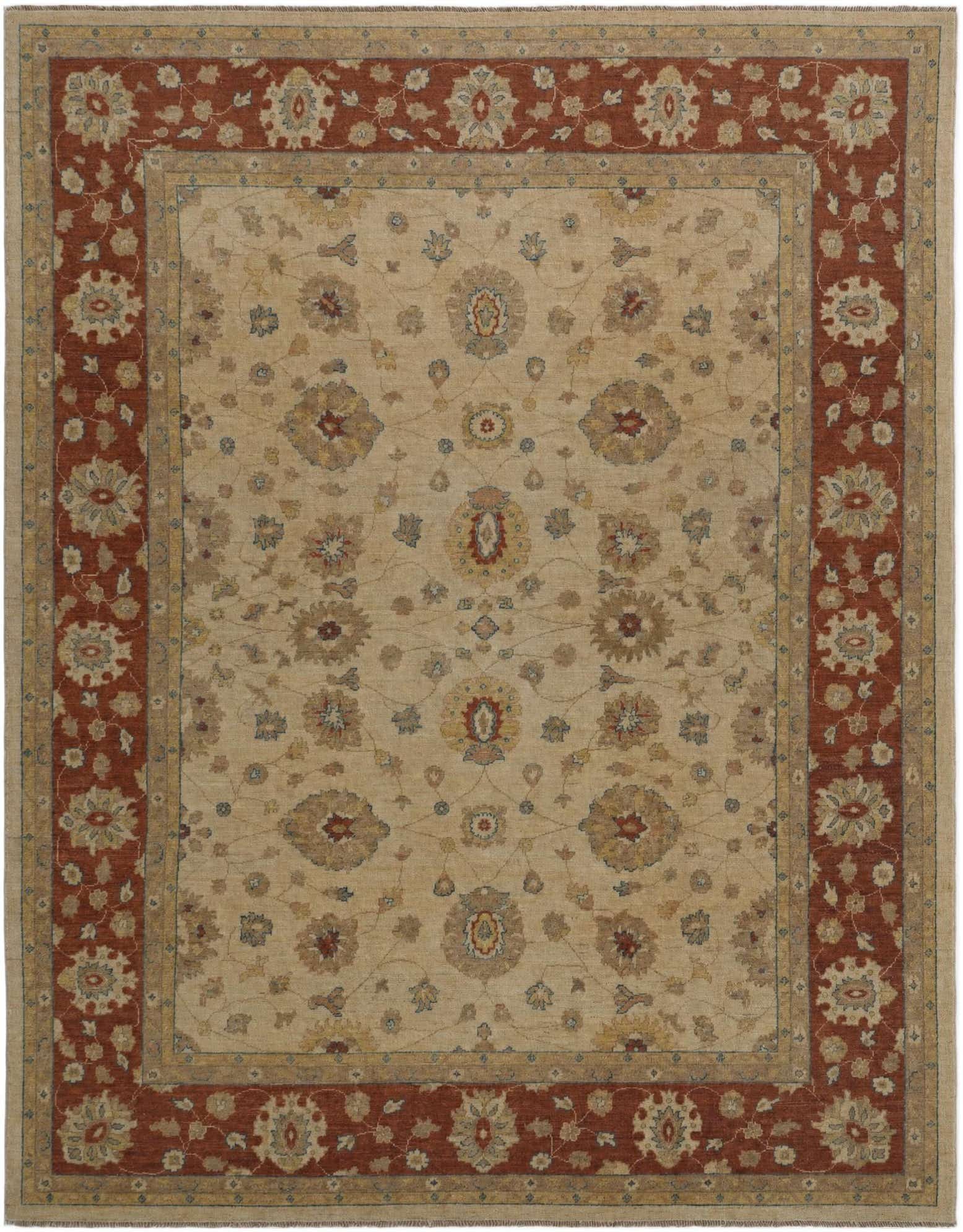 8' 1 x 10' 4 Hand Knotted Ziegler Rug